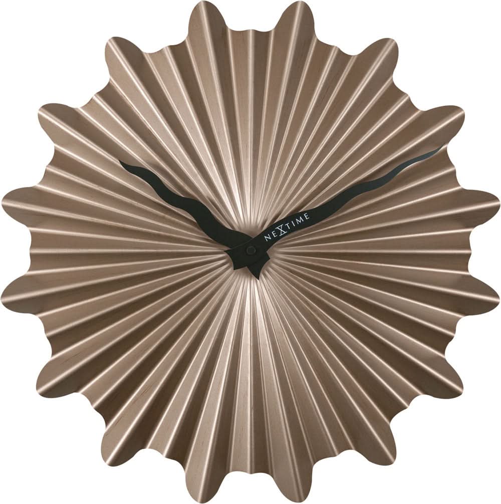 Nextime Wall Clock 40 cm Ø Metal • Silent Quartz Movement • Modern Design