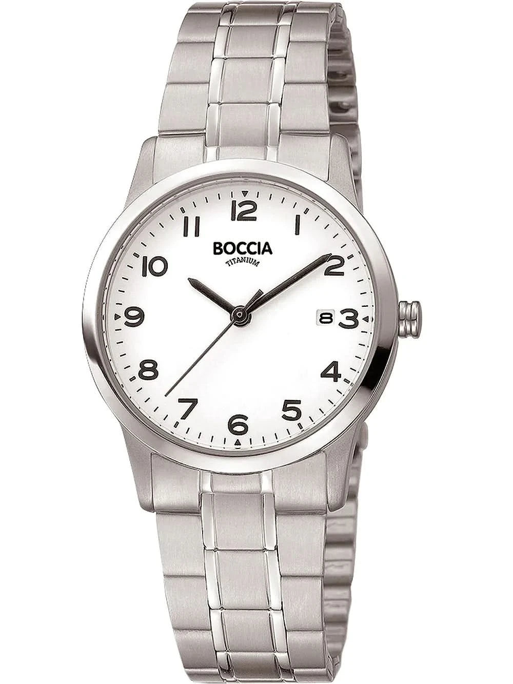 Boccia 3302-01 Watch • Hypoallergenic pure titanium (anti-allergic) • Extremely light & robust