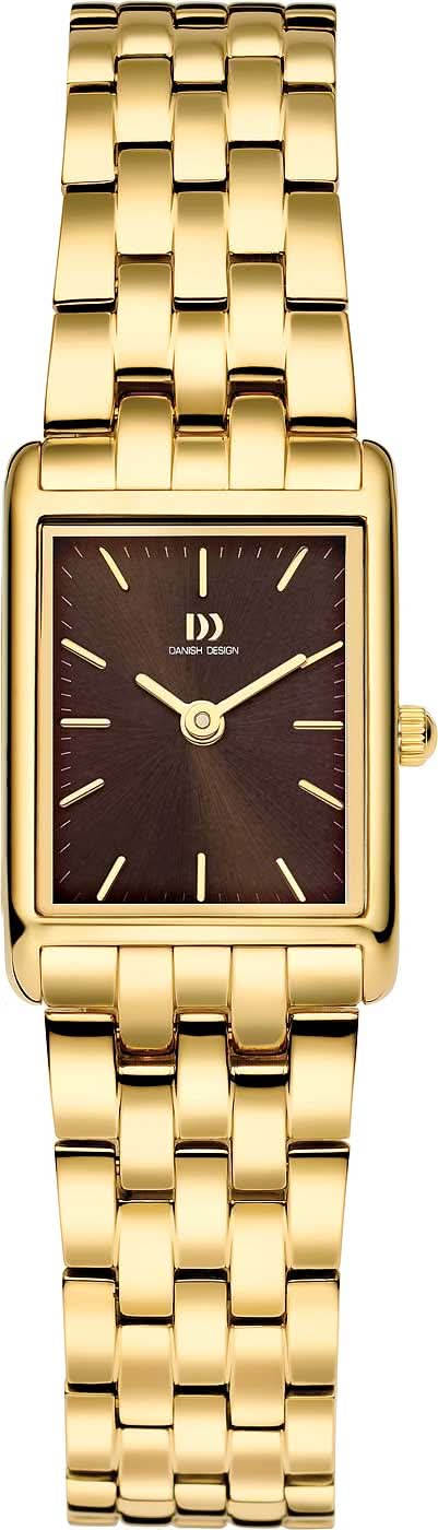 Danish Design 3320366 Women's Watch • Scandinavian Minimalism • Gold & Brown