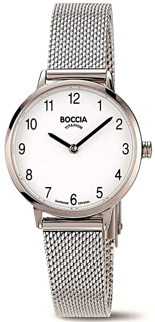 Boccia 3345-02 Ladies' Watch • Skin-Friendly Pure Titanium • Sapphire Crystal