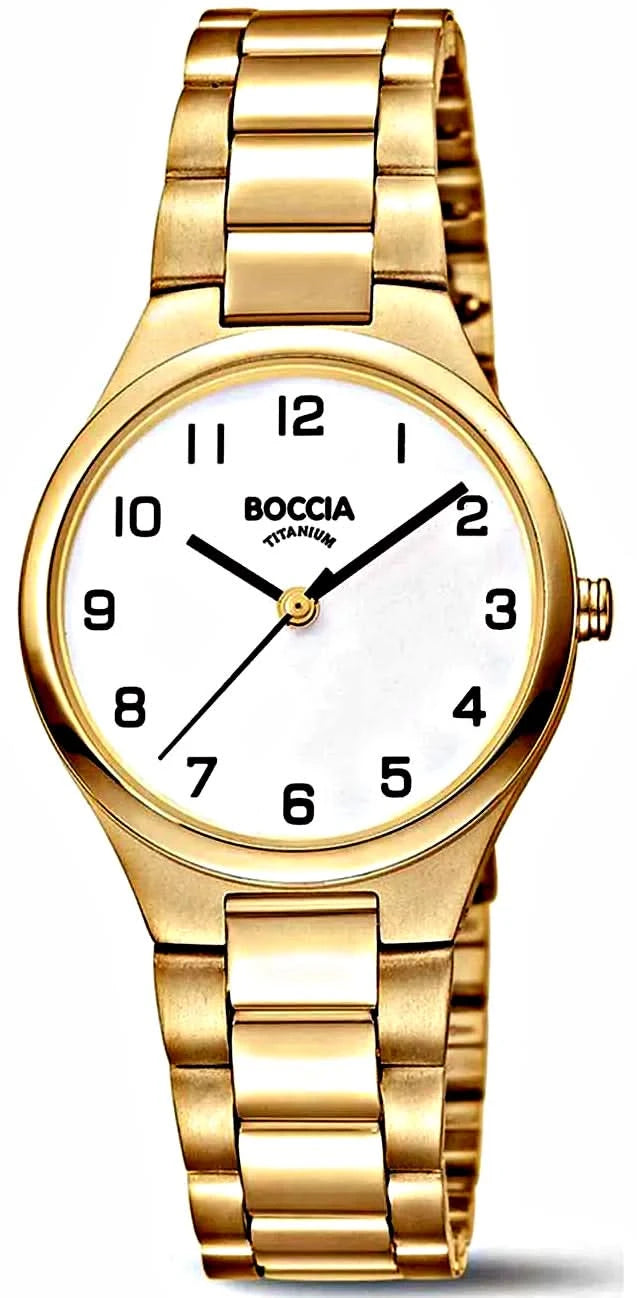Boccia 3347-03 Women's Watch • Skin-friendly pure titanium • Extremely light & robust