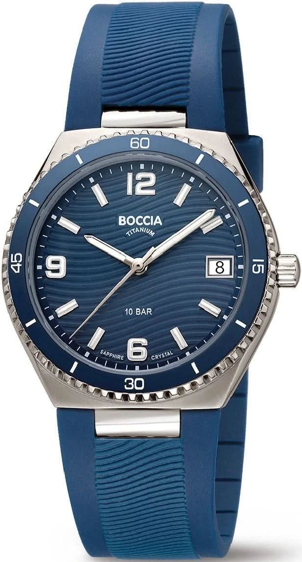 Boccia 3375-02 Ladies' Watch • Skin-Friendly Pure Titanium • Sapphire Crystal • Ceramic