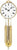 AMS Wall Clock 50x20x10 cm Brass • Mechanical 8-Day Movement • Round Gong & Hour Strike