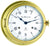 Hermle Wall Clock 18x18x10 cm Brass • Ship's Bell Chime • Mechanical Movement