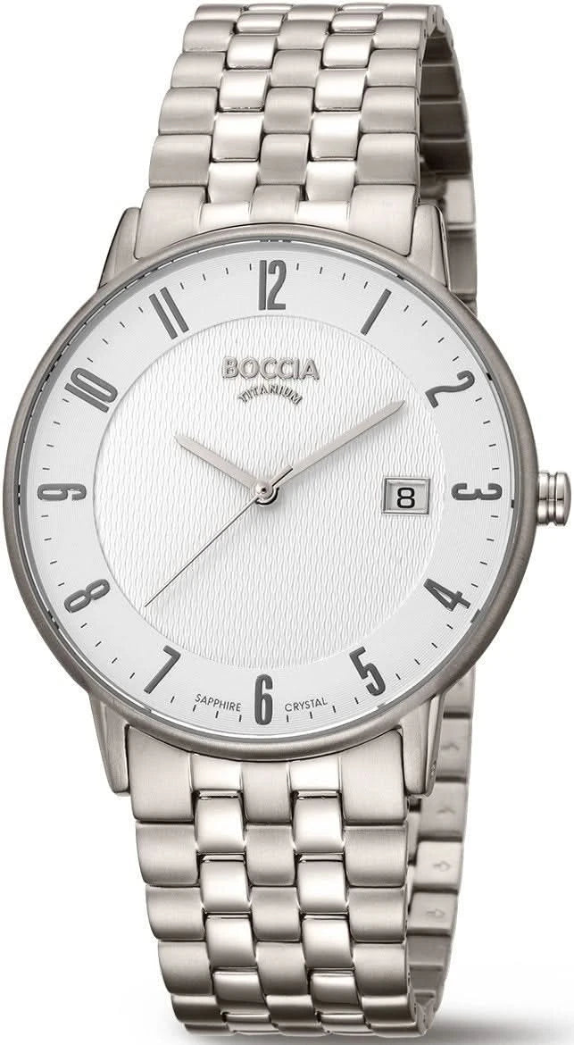 Boccia Superslim 3607-06 Men's Watch • Pure Titanium • Sapphire Crystal