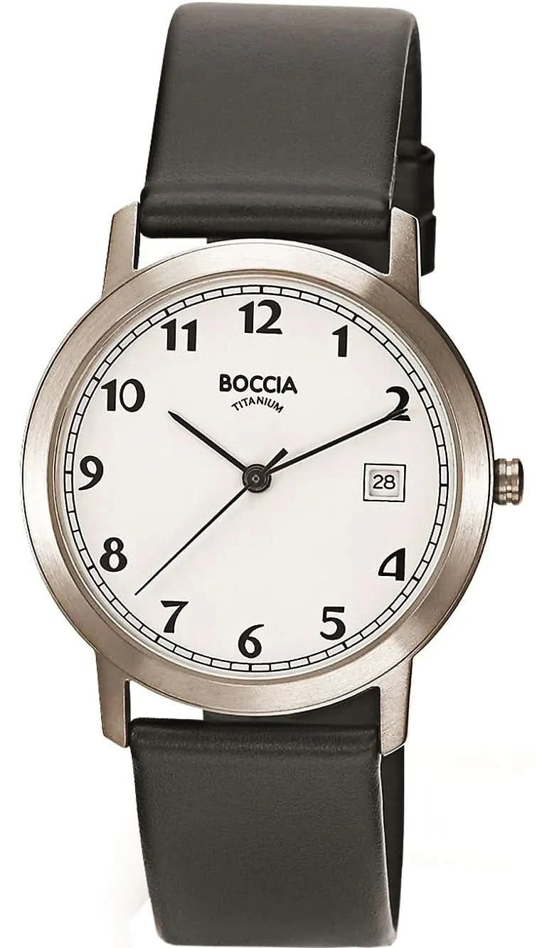 Boccia 3617-01 Men's Watch • Skin-friendly pure titanium • Extremely light & robust