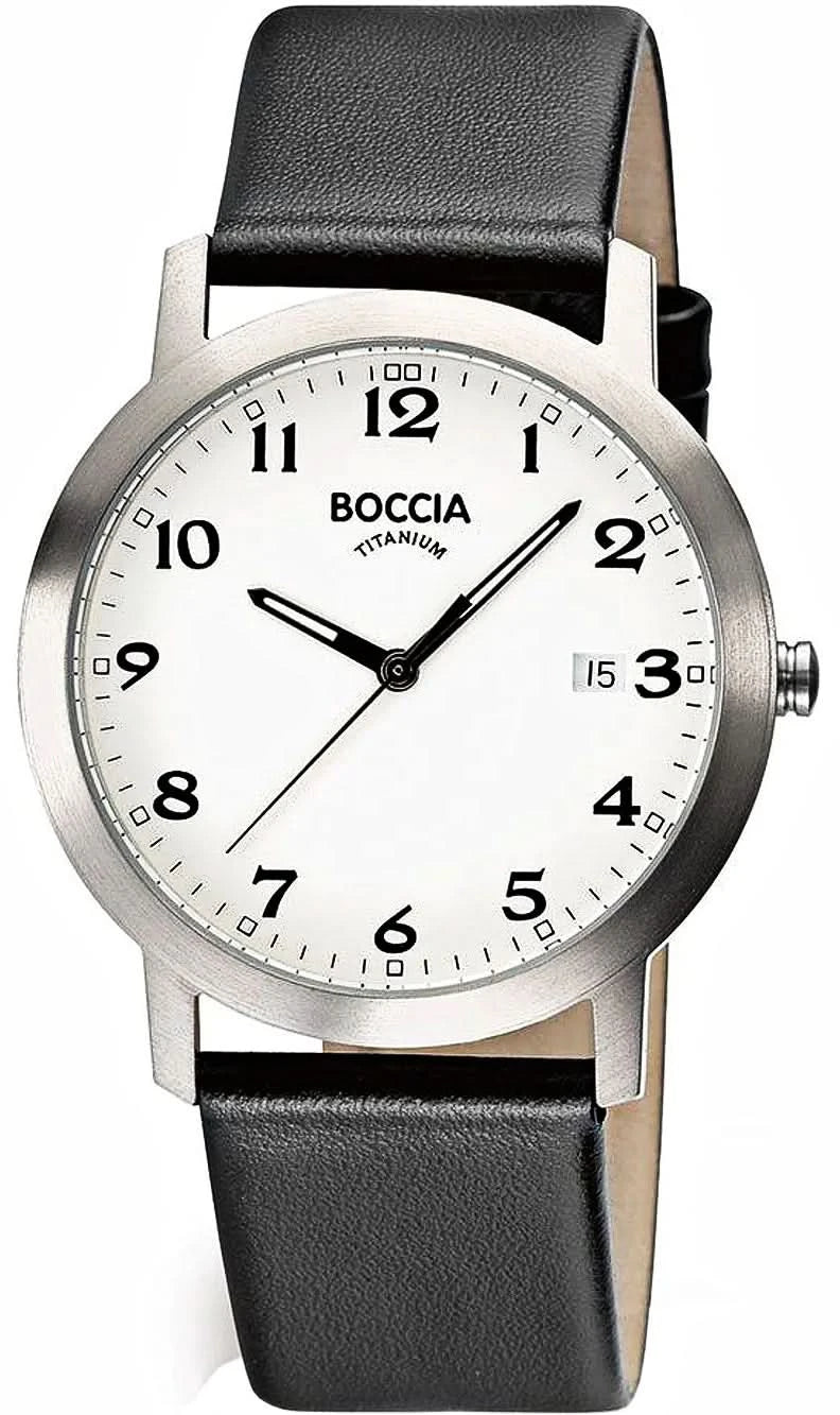 Boccia 3618-01 Men's Watch • Hypoallergenic pure titanium • Extremely lightweight & robust