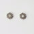 Composition Earrings with White Mother-of-Pearl Wood Core Model Jewelry