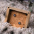 Composition Earrings with Blue Mother-of-Pearl - Wood Core Model: Jewelry