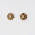 Composition Earrings with White Mother of Pearl - Wood Core Model: Jewelry