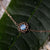 Composition bracelet with blue mother-of-pearl pendant - Holzkern model: Jewelry