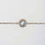 Composition bracelet with blue mother-of-pearl pendant - Holzkern model: Jewelry