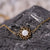 Bracelet with white mother-of-pearl pendant - Holzkern Model: Jewelry