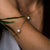 Bracelet with white mother-of-pearl pendant - Holzkern Model: Jewelry