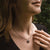 Opacity Necklace with Round Wood Pendant - Wood Core Model: Jewelry