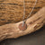 Opacity Necklace with Round Wood Pendant - Wood Core Model: Jewelry