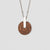 Opacity Necklace with Round Wood Pendant - Wood Core Model: Jewelry