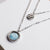 Zendala Layering Necklace Mother-of-Pearl/Silver - Holzkern Model: Jewelry