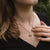 Opacity Necklace with Round Wood Pendant - Wood Core Model: Jewelry