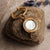 Zendala Earrings with Round Pendant - Wooden Core Model: Jewelry