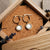Zendala Earrings with Round Pendant - Wooden Core Model: Jewelry
