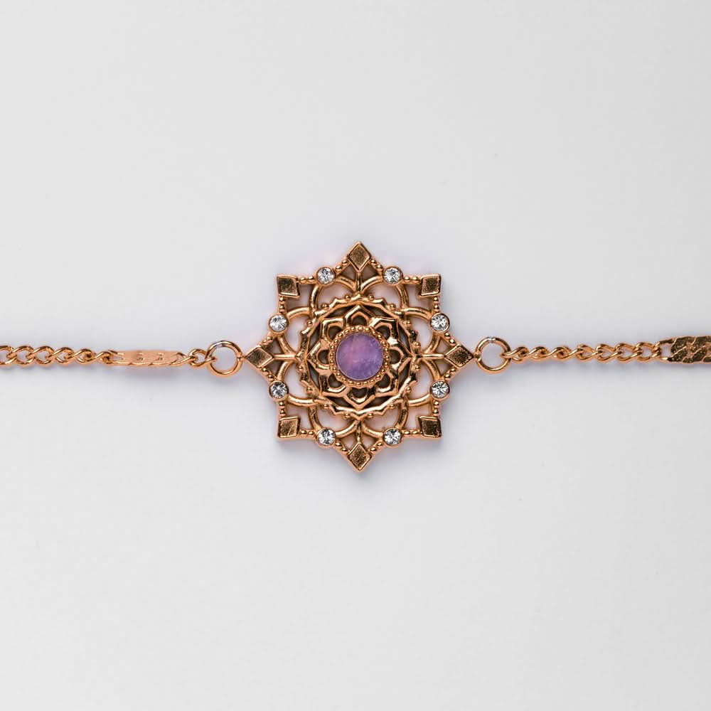 Aphonia Bracelet with Snowflake Charm - Holzkern Model: Jewelry