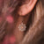 Aphonia Earrings Snowflake Made of Wood Wood Core Model Jewelry