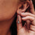 Daydreamer Earrings with Gemstone - Wood Core Model: Jewelry