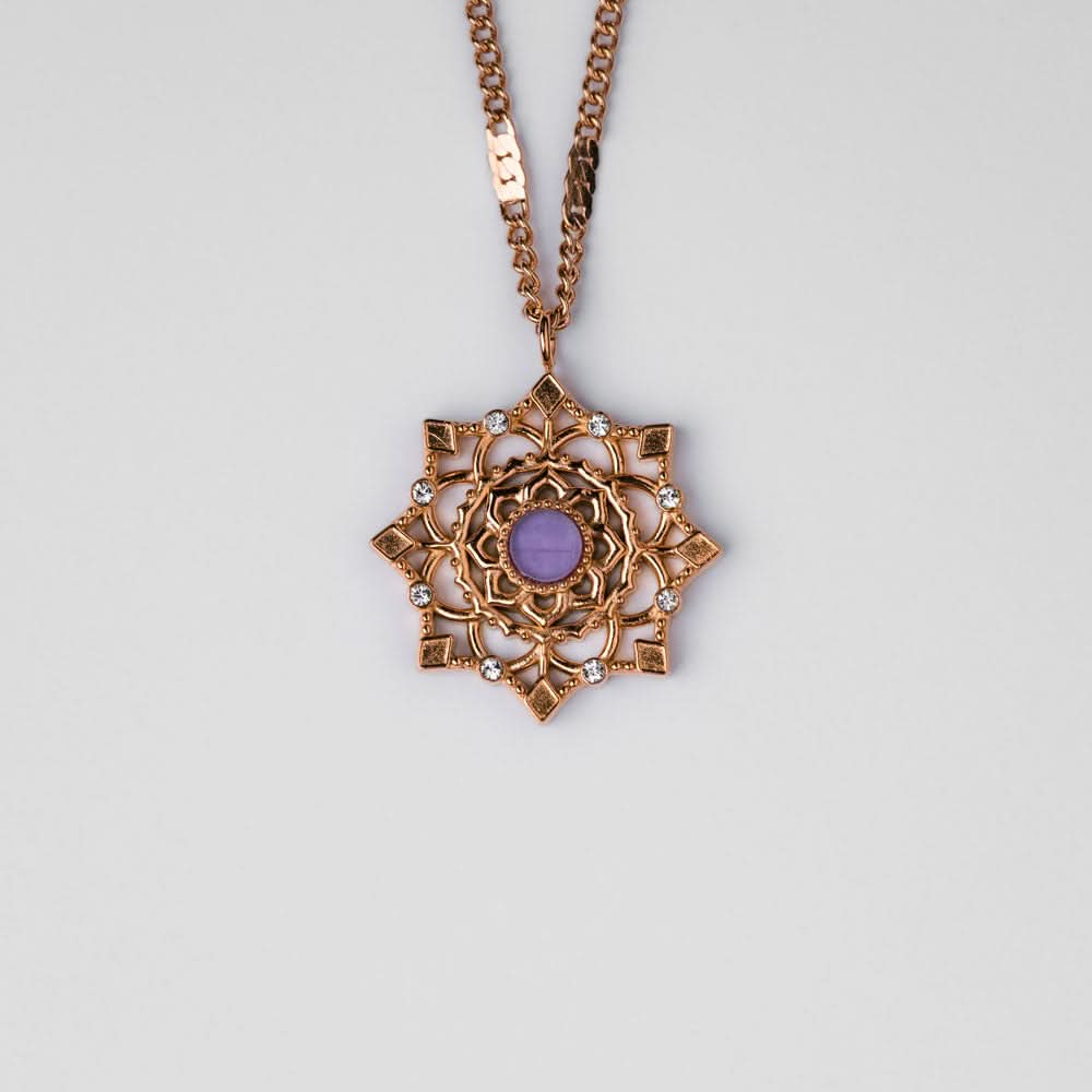 Aphonia Necklace Snowflake Pendant - Wood Core Model: Jewelry