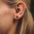 Pigment Round Earrings with Wood Element - Wood Core Model: Jewelry