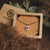 Stencil Necklace with Round Pendant - Wooden Core Model: Jewelry