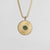 Stencil Necklace with Round Pendant - Wooden Core Model: Jewelry