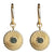 Stencil Earrings with Round Pendant - Wooden Core Model: Jewelry