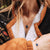 Mirror Necklace with Oval Pendant - Wooden Core Model: Jewelry