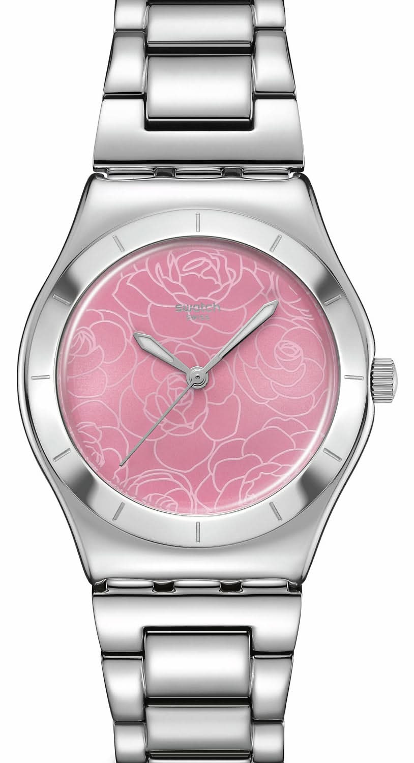 Swatch Irony PETAL CHARM YLS234G Women's Watch • Swiss Made • Floral Design