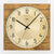 AMS Wall Clock 25x25 cm Wood • Radio-Controlled Movement • Timeless Design