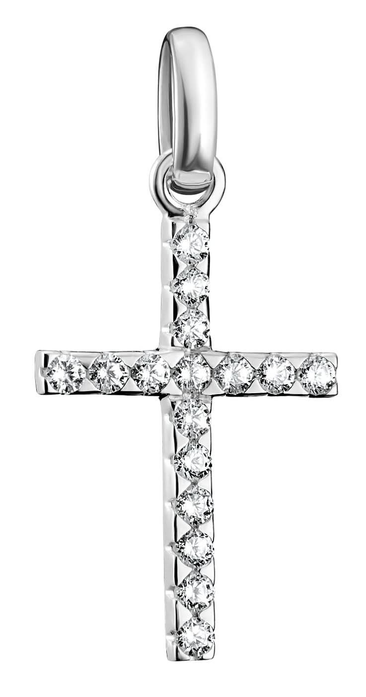 Thomas Sabo Charm Pendant Cross with Stones Connect Silver