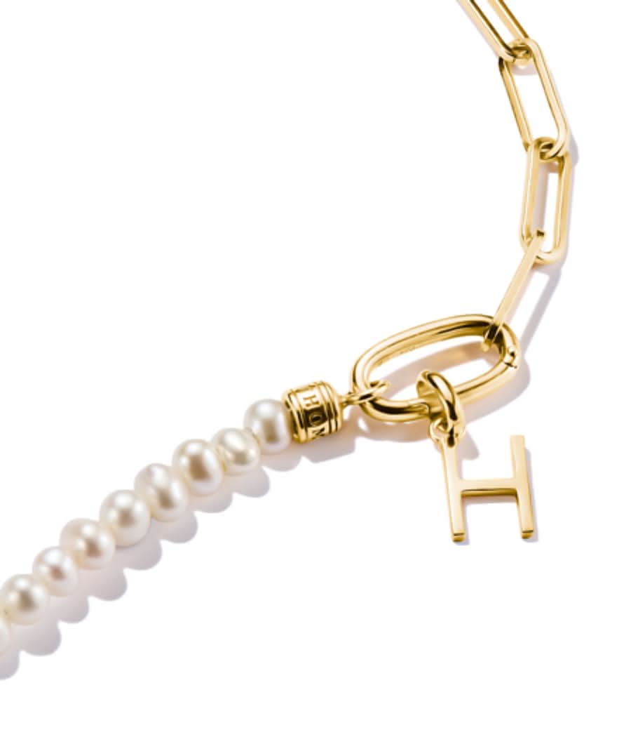 Thomas Sabo Charm Pendant Letter H Connect gold plated