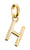 Thomas Sabo Charm Pendant Letter H Connect gold plated