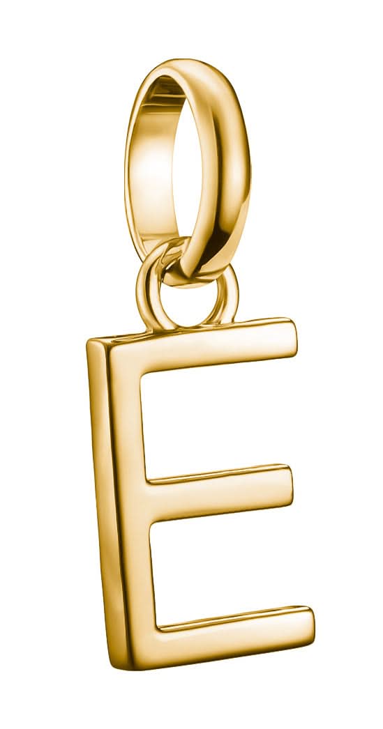 Thomas Sabo Charm Pendant Letter E Connect Gold Plated