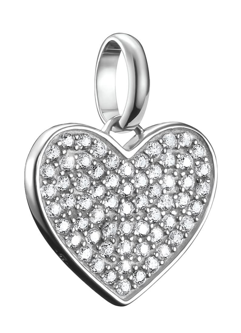 Thomas Sabo Charm Pendant Pavé Heart Connect Silver