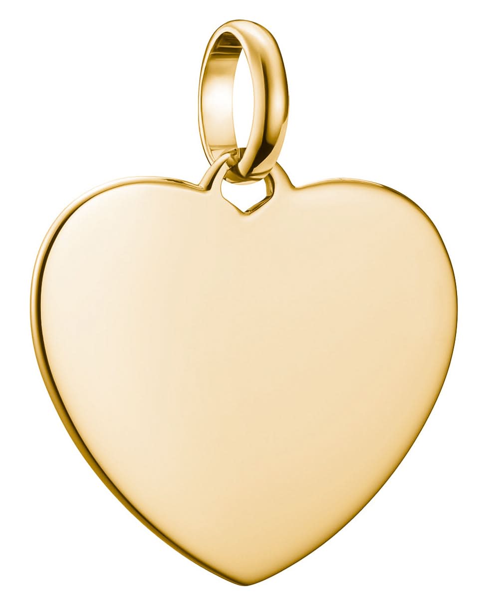 Thomas Sabo Charm Pendant Heart large Connect gold-plated