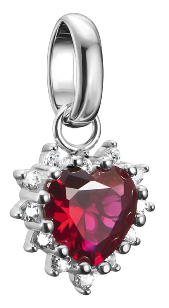 Thomas Sabo Charm Pendant True Romance Red Heart Connect Silver