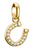 Thomas Sabo Charm Pendant Horseshoe with Stones Connect Gold Plated