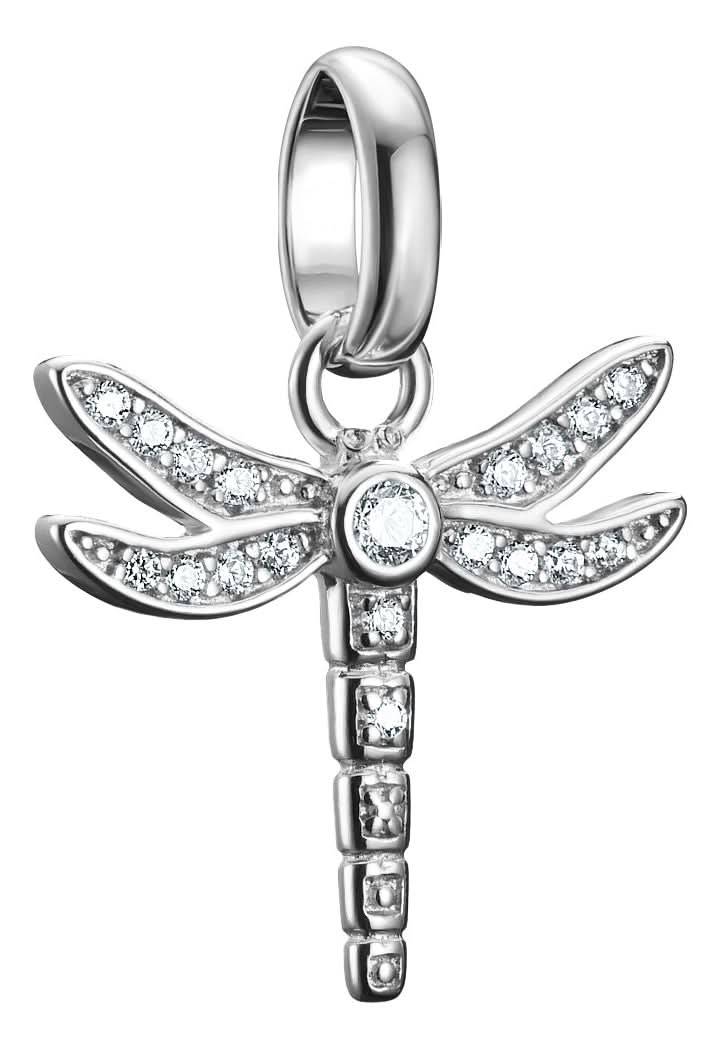 Thomas Sabo Charm Pendant Dragonfly with Stones Connect Silver