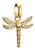 Thomas Sabo Dragonfly Charm Pendant with Stones Connect Gold Plated