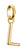 Thomas Sabo Charm Pendant Letter L Connect Gold Plated