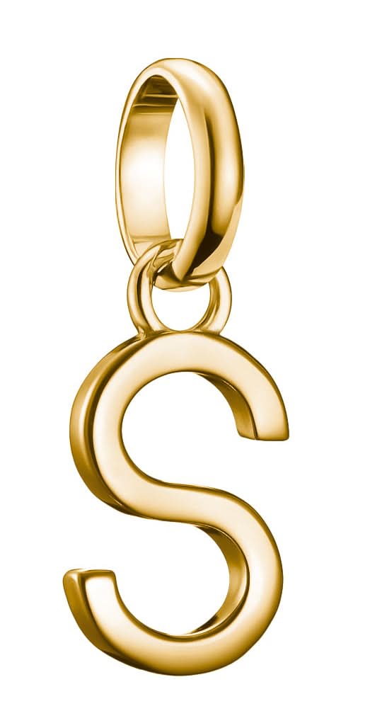 Thomas Sabo Charm Pendant Letter S Connect Gold Plated