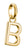 Thomas Sabo Charm Pendant Letter B Connect Gold Plated