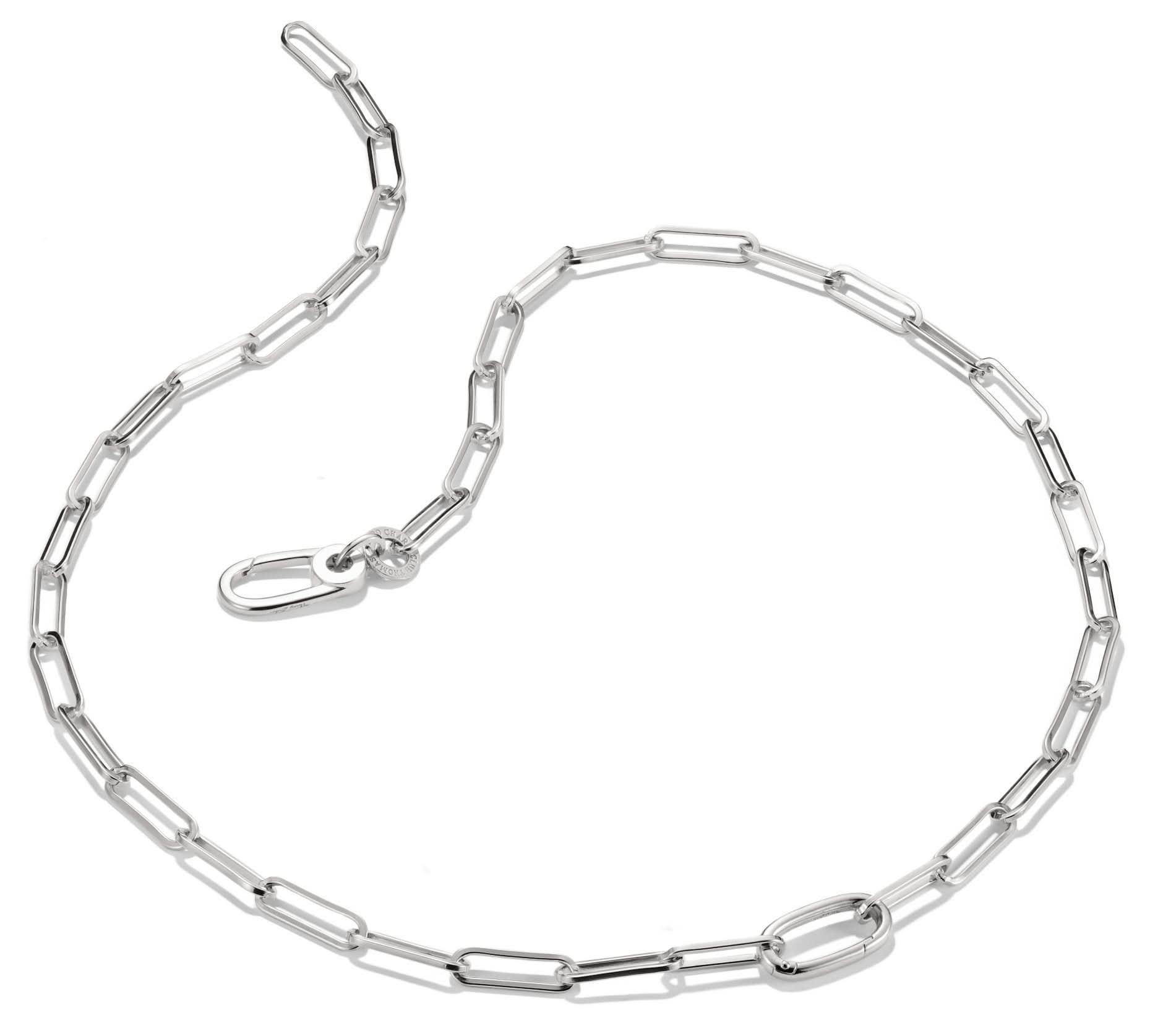 Thomas Sabo Charm Necklace Paperclip with a Connect Link Silver